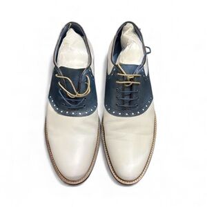 Philips Two-Tone Blue and White Men's Derbys